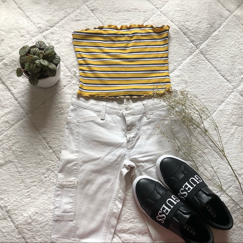 2 for 25❗️Striped cropped tube top